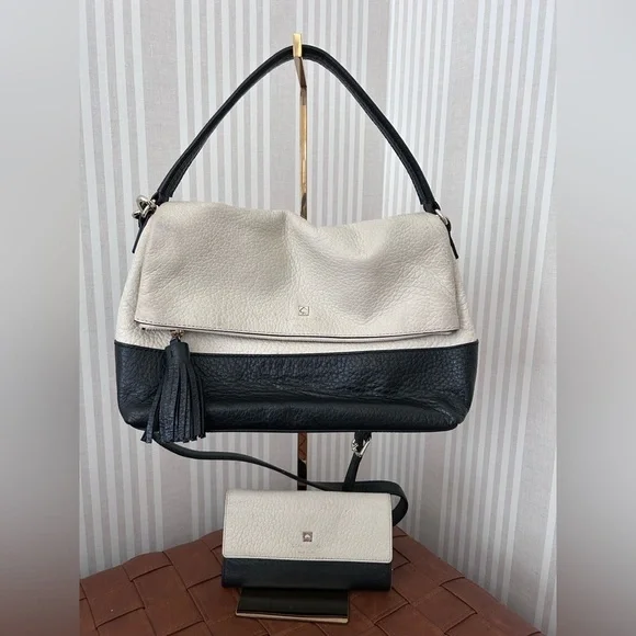 Kate Spade New York Southport Avenue Maria Large Handbag & Matching Wallet - Picture 1 of 16